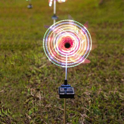 China Outdoor Waterproof Holiday Decoration Light Lighting Project Landscape Lamp Garden Lamp Lawn Lamp Solar Powered Windmill for sale