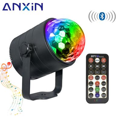 China Warehouse Crystal Magic Ball Rotating Sound Activated 6w Led DJ Party Disco Stage Lights For Christmas Wedding Colorful Strobe Night Light for sale