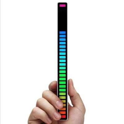 China Contemporary Ambient 32 Led Auto DJ Music Car RGB Atmosphere Voice-Activated Pickup Music Levels Sensor Rhythm Light Lamp for sale