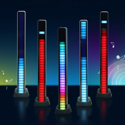 China Contemporary Newcomer Smart Music Sound App Control RGB Led Strip Light Voice-Activated Pickup Rhythm Levels Lamp Light for sale