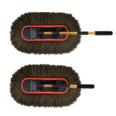 China Telescopic Super Absorbent Cotton Dusting Wax Mop Soft Car Wash Brush for sale