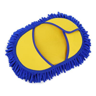 China Reusable Detachable Microfiber Mop Chenille Replacement Car Wash Main Brush Cover for sale