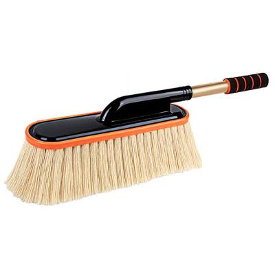 China Eco-friendly Telescopic Handle Wax Brush Cotton Thread Broom Oily Car Wash Tool for sale