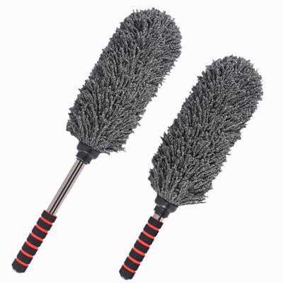 China High Quality Eco-friendly Chenille Materia Ellipse Feather Car Telescoping Duster for sale