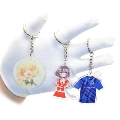 China Promotinal Wholesale Eco - Friendly Transparent Custom Charms Acrylic Key Chain for sale