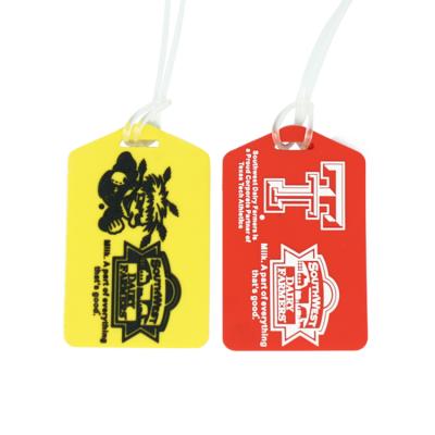 China Durable OEM Manufacturer Waterproof Custom 3D Standard Shaped Soft Silicone PVC Luggage Tag Wholesale for sale