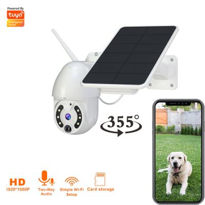 China Night Vision Pan Tilt Outdoor View 1080P 2MP WiFi Cameras Tuya Audio CCTV Security Camera Outdoor FHD 355 Radio 2 Way for sale