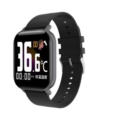 China Touch Screen 1.54 Inch Android Smartwatch iPhone Android Smartwatch Body Temperature Sport Smartwatch Bracelet Wristband GTR-H Fitness Measurement Smart Watch for sale