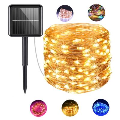 China Custom Holiday/Garden/Party/Christmas OEM 5M 10m 20M 200Leds Led Fairy Lights String Outdoor Waterproof Holiday Party LED Solar String Light for sale