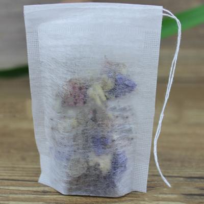 China Tea Food Grade Corn Biodegradable Fiber Empty Drawstring Tea Bag for sale