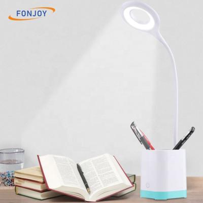 China Modern Goose Light Touch Control Adjustable 3 Mode Reading Desk LED Table Lamp Flexible Neck USB Rechargeable for Home and Office for sale