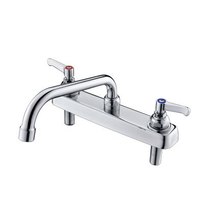 China Modern Commercial 2 Ways Down Solid Kitchen Mixer CUPC Swivel Faucet Kitchen Mixer for sale