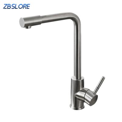 China Modern Hot Deck Mounted Brass Single Lever Rotary Mixer Tap Kitchen Faucet Mixers for sale