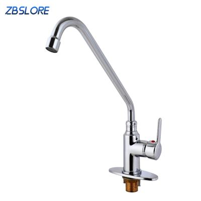 China 2021 Modern Single Lever Basin Faucet Deck Mounted Chrome Kitchen Faucets Mixer For Sink for sale