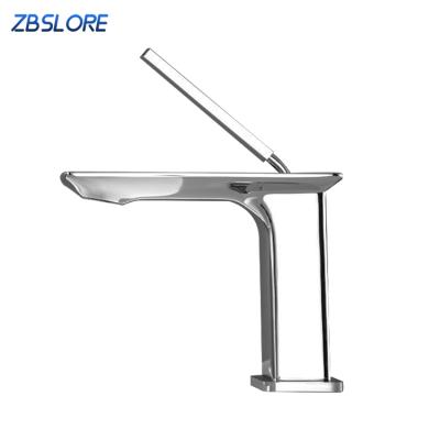 China Modern OEM&ODM Chrome Basin Faucet Deck Mounted Mixed Hot And Cold Water Basin Faucet Inox for sale