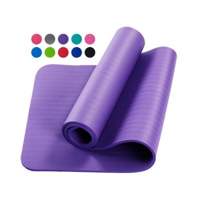 China NBR Yoga Mat Thicken 20mm Widened Lengthened Non-slip Exercise Mat Male Female Beginner Gym Pilates Home Fitness NBR Esterilla Yoga for sale