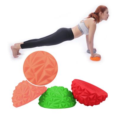 China Yoga Exerciser Children's Balance Training Hemisphere Progression Yoga Massage Balance Sensory Half Stone Ball for sale