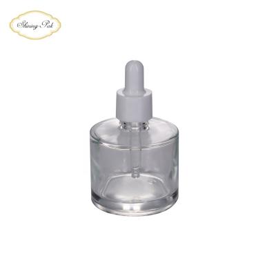 China High Quality Personal Care In Stock 50ml Wide Round Glass Bottle for sale