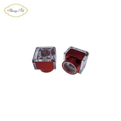 China Non Spill Glossy Red Luxury Perfume Capsule Rectangle Perfume Cap for sale