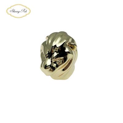 China Non Spill Zinc Alloy Perfume Capsule Lion Metal Perfume Cap For Glass Bottle Perfume for sale