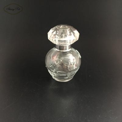 China OEM Round Personal Care 40ml Empty Glass Bottle High Quality Transparent Perfume Unique Perfume Bottle for sale