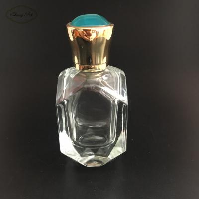 China Personal Care 60ml Diamond OEM Single Perfume Bottle Empty High Quality Transparent Perfume Glass Bottle for sale