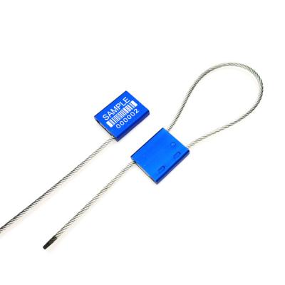 China Amarillo US-CC251 Seguridad 2, 5 mm Sello de cable de contenedor de aleación de aluminio numerado con alambre en venta