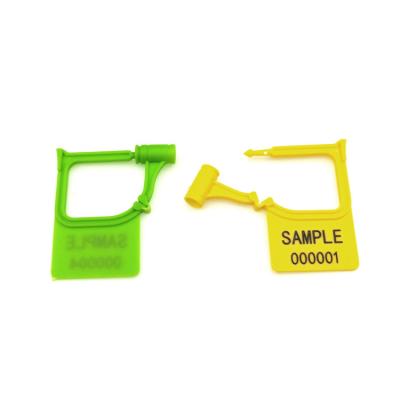 China Black US-PSP01 Mini Plastic Hang Tag Indicative Padlock Security Seal with Laser Print for sale