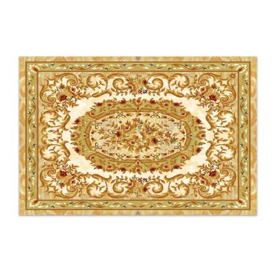 China Washable European Persian Style Retro Floral Design Rug for sale