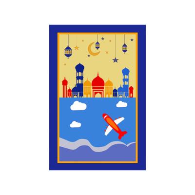 China Washable Islamic Children's Prayer Mat Muslim Prayer Mat Kids Prayer Mat Portable Floor Mat for sale