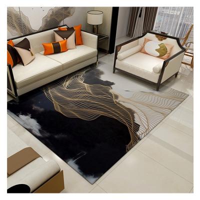 China Hot Selling Low Price Living Room Chinese Floor Rugs Custom Made Modern 3D Velvet Rug Covers for sale