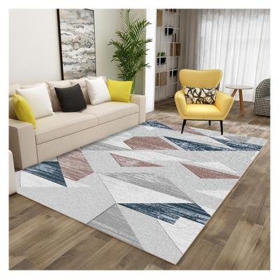 China Nordic carpet velvet 3d crystal printing washable can be custom made bedroom living room rug for sale