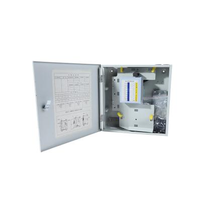 China Telecom/Mobile/China Unicom Fiber Optic Distribution Box With Left End Termination Ftth 16 Outlets Fiber Optic Distribution Box Fiber Optic Distribution for sale