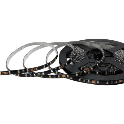 China Residential Black PCB Dimmable LED Strips SMD3528 60LEDs/m IP65 Led Strip Light 4.8Watt for sale