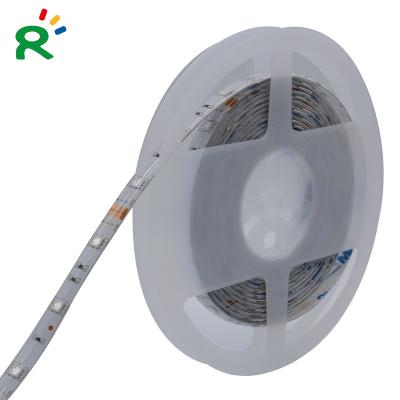 China Residential 12 Voltage 5m 150pcs chips 5050 SMD RGB LED Flexible Strips IP65 Silicone Exterior Decoration for sale