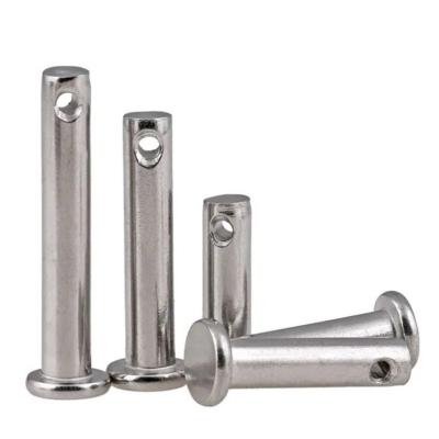 China Industry 304 Stainless Steel With Hole Lock Steel Flat Head Cylindrical Locating Pin for sale