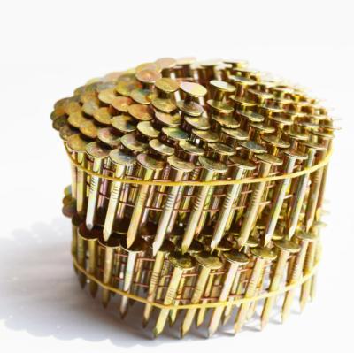 China Wholesale High Quality Flat Round Head Galvanized Coated Spiral Coil Nails for sale