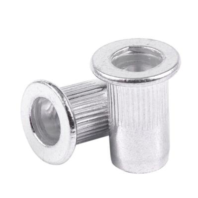 China Hot Tied Flat Connection Factory Sale Stainless Steel Thumb Knurled Closed Rivet Nuts for sale