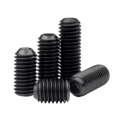 China Round Bolt Grub Screw Thread Top Rice Machine Concave End Tightening Hexagon Socket Screw for sale