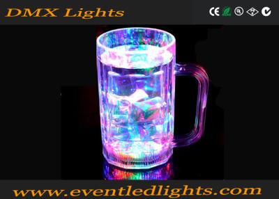 China RGB Liquid Activated Led Flashing Cup Plastic Yard Tall Glass For Club for sale