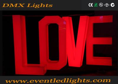 China Bright Wedding Led Light Up Letters Love Decoration Environment Friendly for sale