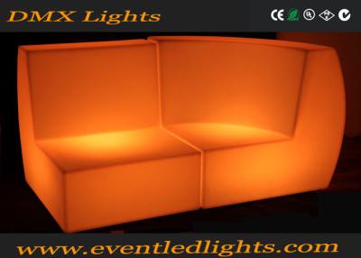 China Modern Classic style Led Sofa rental outdoor wicker plastic led furniture lighting for sale