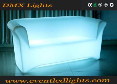 China Color Change RGB LED Sofa / Battery Operated Light Sofa Set With Remote Control , Eco Friendly for sale