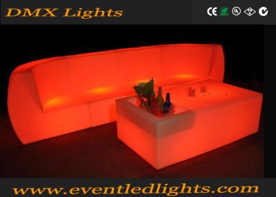 China Acrylic Material Illuminated Led Sofa And Chair For Events 1 Year Warranty for sale