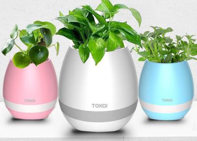 Chine Radio intelligente matérielle Bluetooth de pots de fleur de la musique LED de piano d'usine de contact d'ABS à vendre