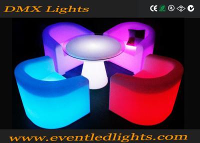 China Patio Wedding Event Party Led Light Up Sofa Furniture Luxury Design Sofa Sets for sale