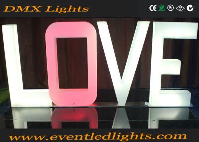 China Customized LED Illuminated Letters , Alphabets Decorate Led Love Letters for sale