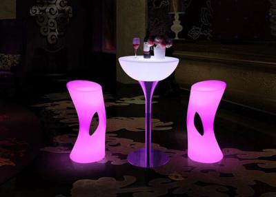 China Cool Bar Club Party Wedding Ktv Hotel Light Up Cocktail Tables With Rechargeable Battery for sale