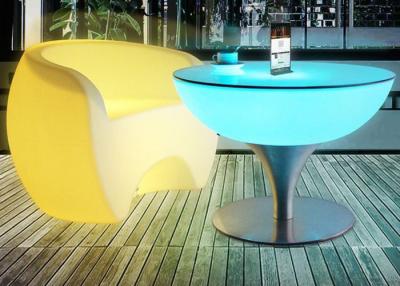 China Portable Plastic LED Cocktail Table Outdoor LED Glowing Bar Led Illuminated Furniture for sale