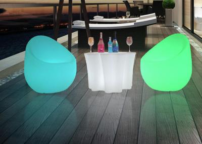 China Outdoor Commercial Outdoor Indoor LLED Bar Table , Plastic Lighted Bar Tables for sale